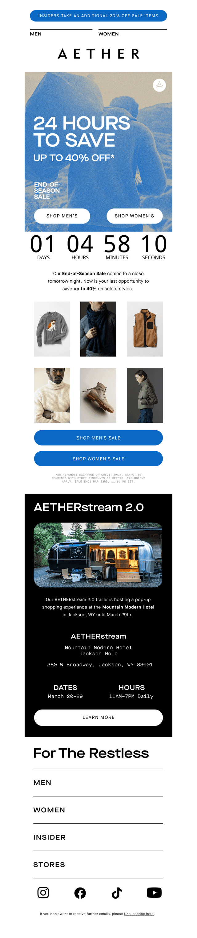 Last Chance For Up To 40% Off