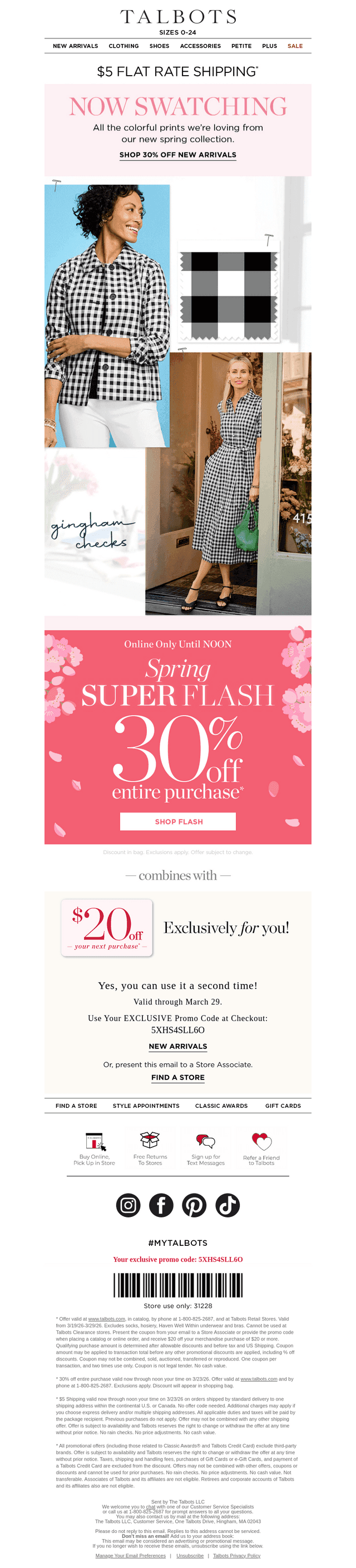 30% off EVERYTHING + $5 ship 🌷 ENDS NOON 🌷 *