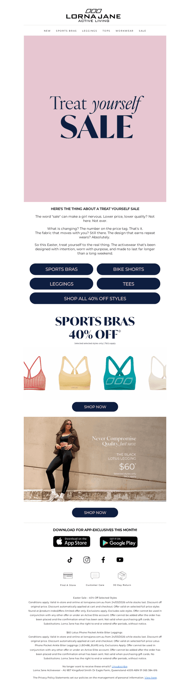 Lorna Jane email from Mon, Mar 23, 2026