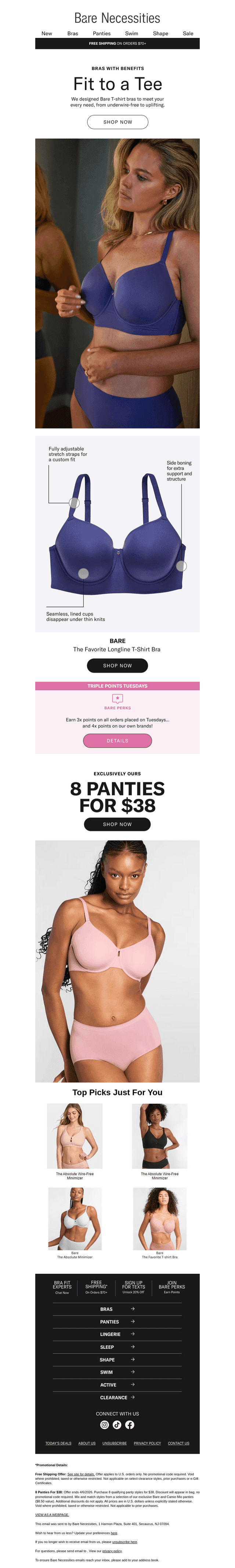 Bare Necessities email from Tue, Mar 24, 2026