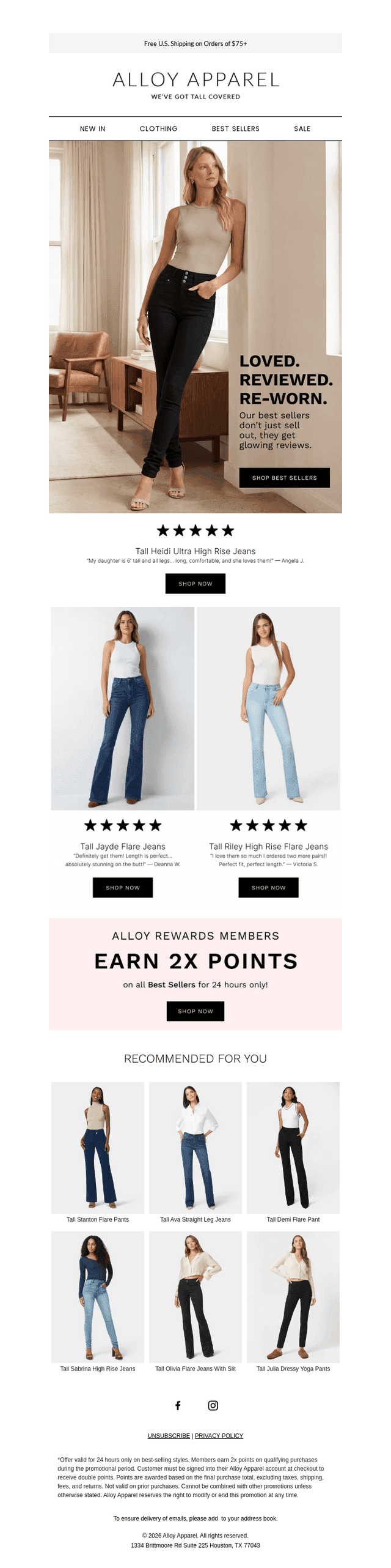 Alloy Apparel email from Tue, Mar 24, 2026