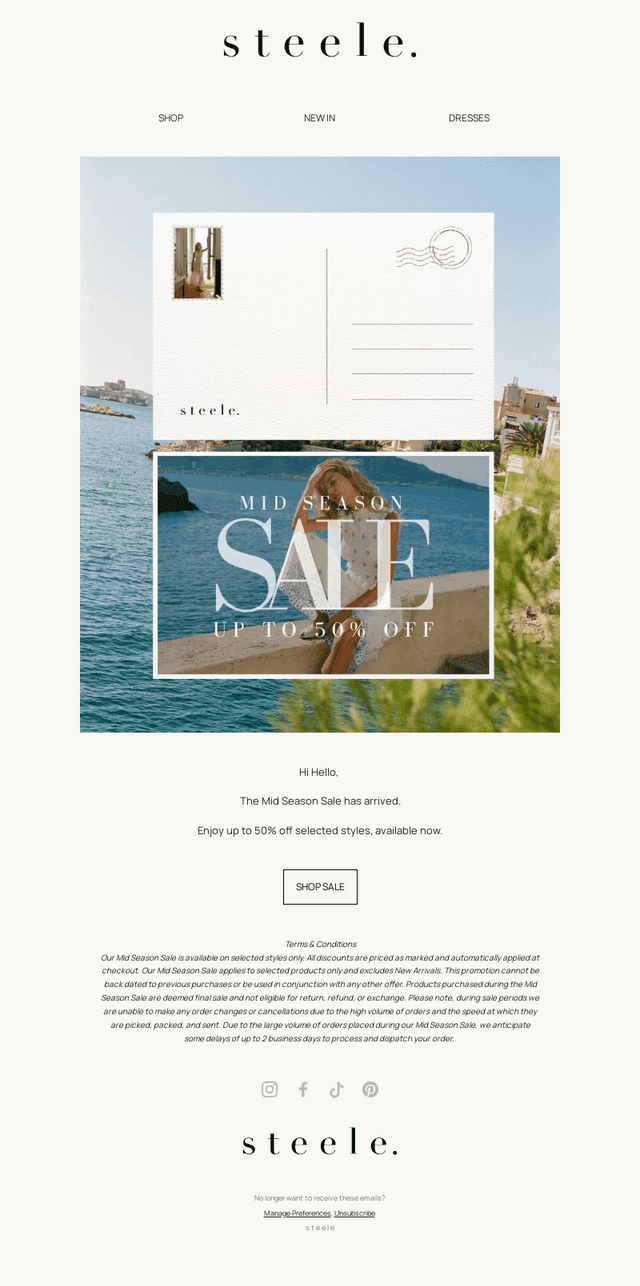 Mid Season Sale Is Here