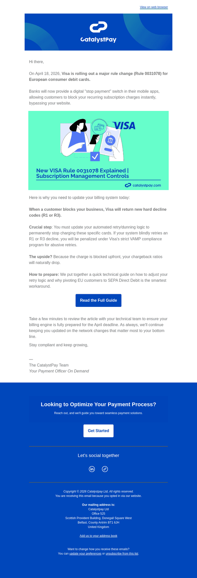 Catalyst Commerce email from Wed, Mar 25, 2026