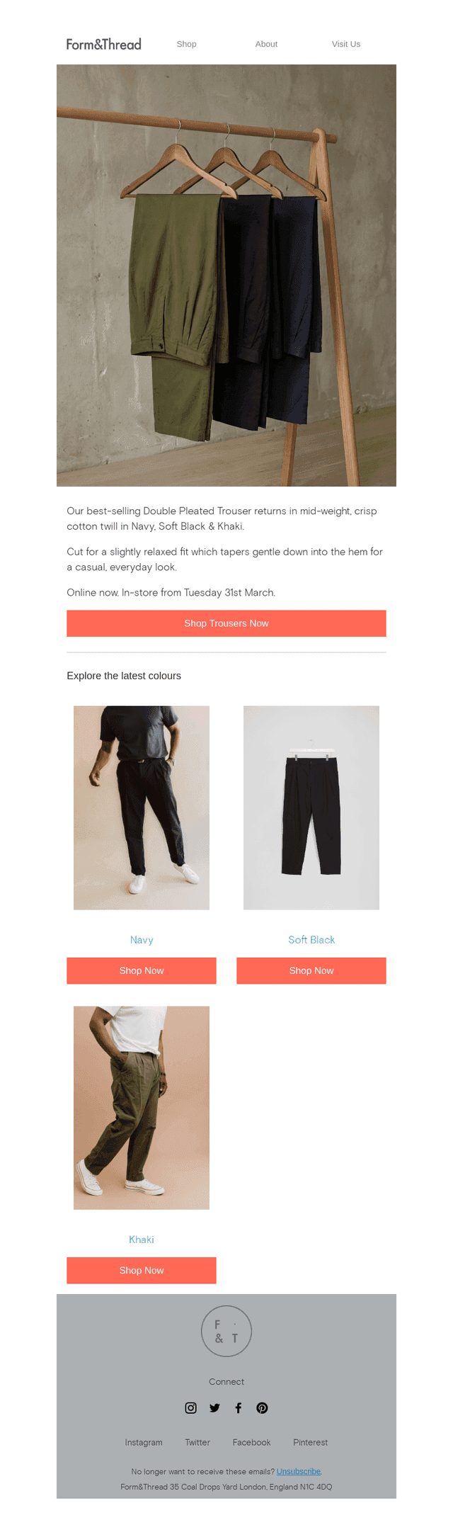 Restocked: The New Twill Trouser
