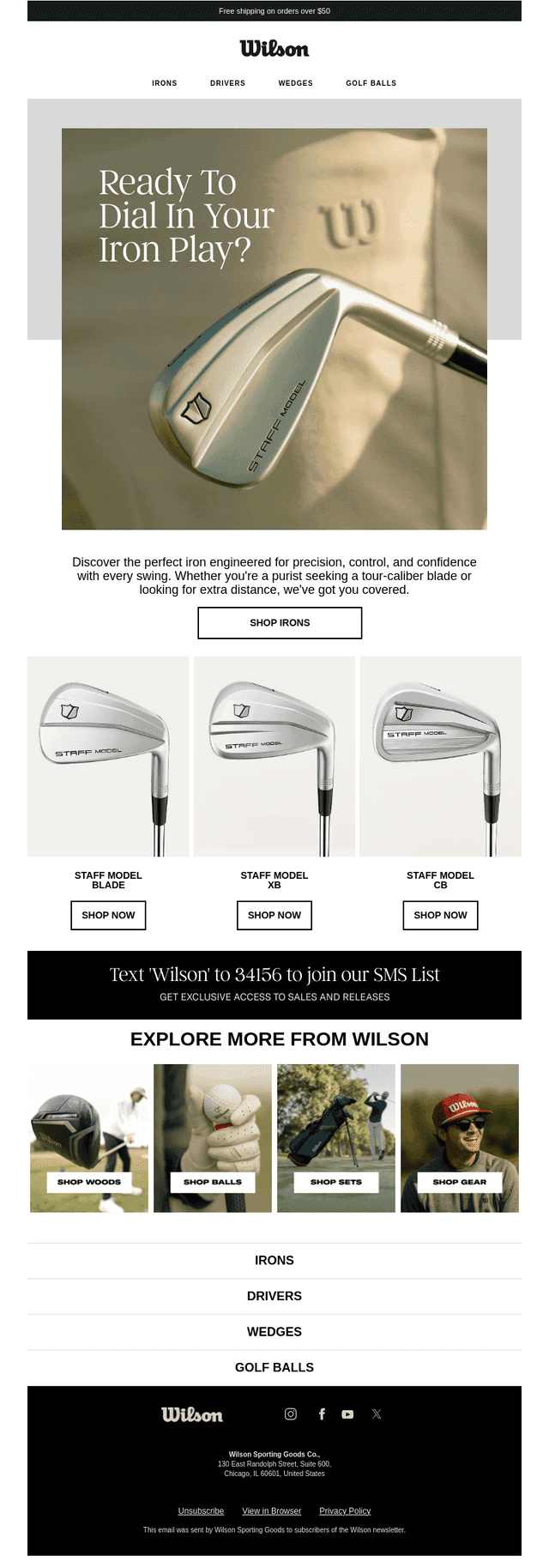 Irons optimized for the way you play.