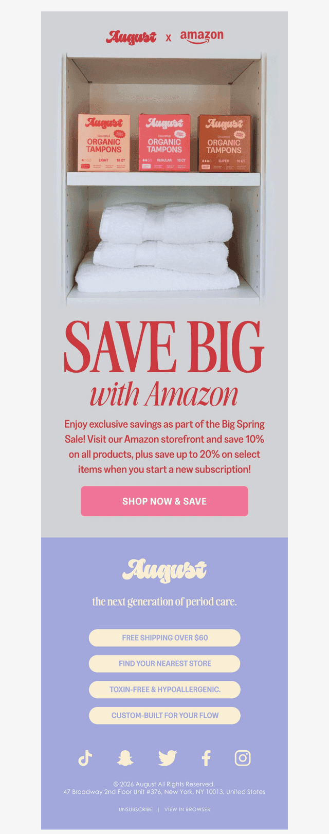 Save up to 20% with Amazon! 📦