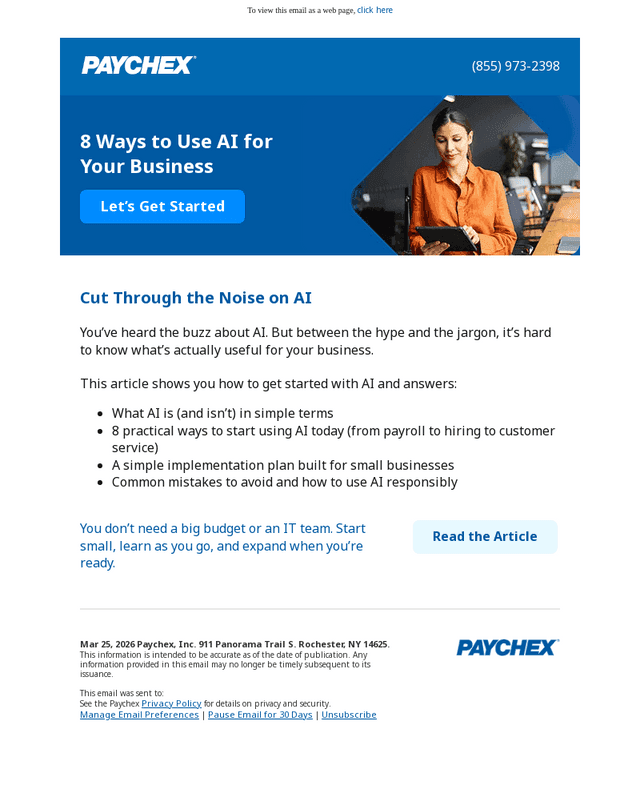 How to start using AI for your small business