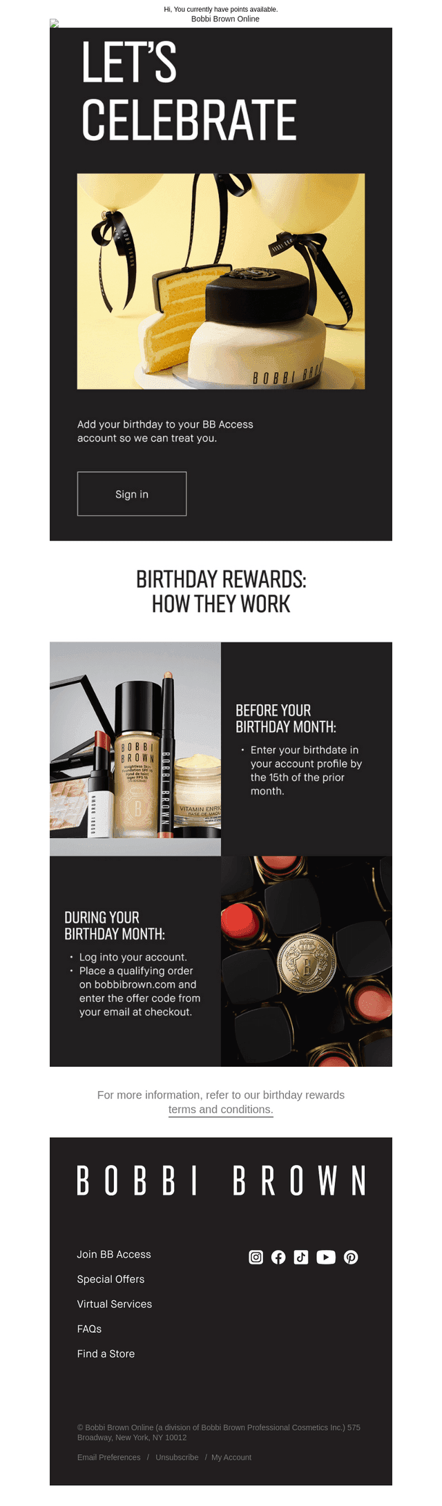 Bobbi Brown Cosmetics email from Wed, Mar 25, 2026
