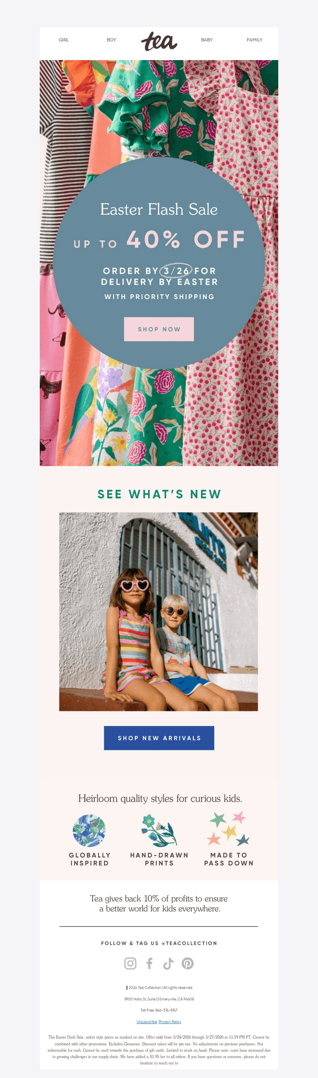 Tea Collection email from Wed, Mar 25, 2026