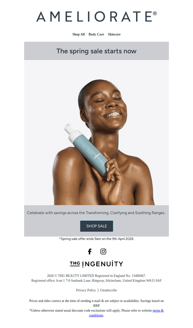 Ameliorate UK email from Thu, Mar 26, 2026