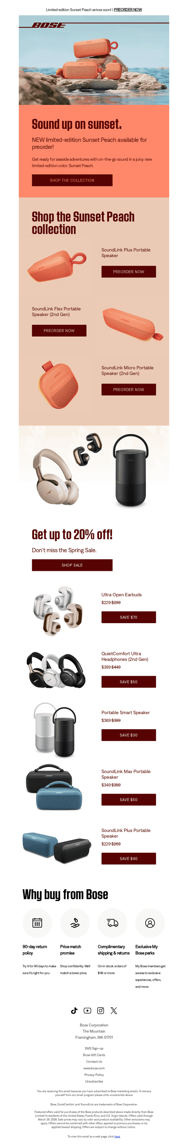 Bose email from Thu, Mar 26, 2026