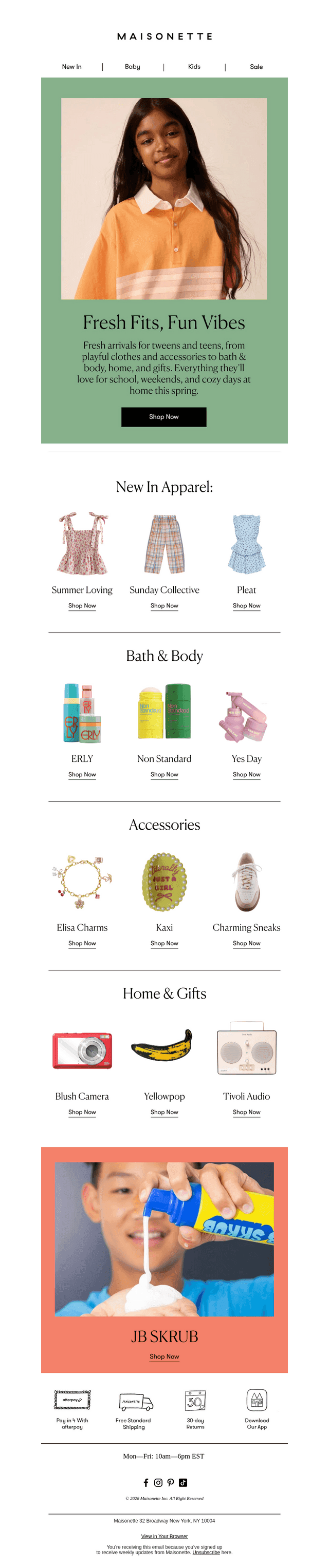 The Edit: New Arrivals For Tweens