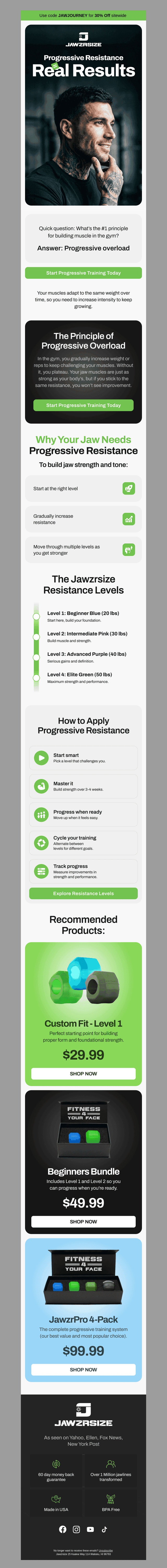 Progressive overload isn't just for biceps anymore