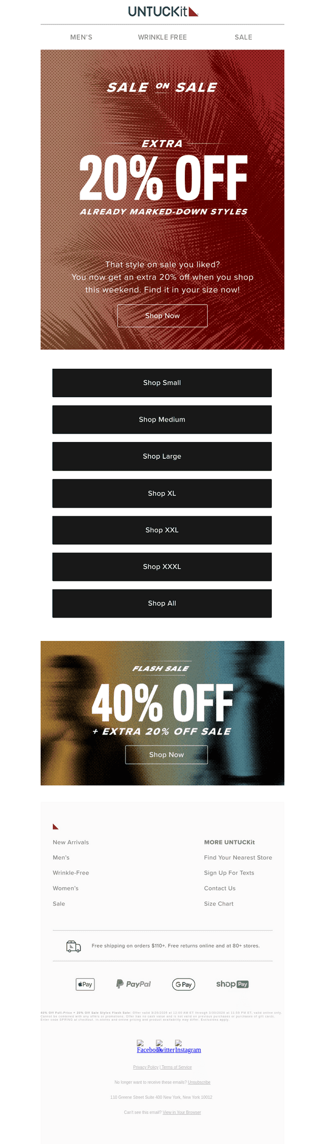 🚨 EXTRA 20% Off Already Marked-Down Styles