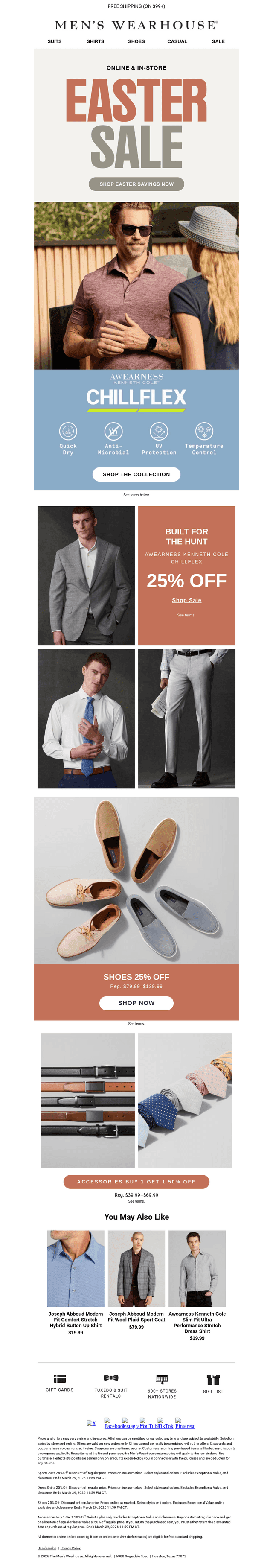 Men's Wearhouse email from Fri, Mar 27, 2026