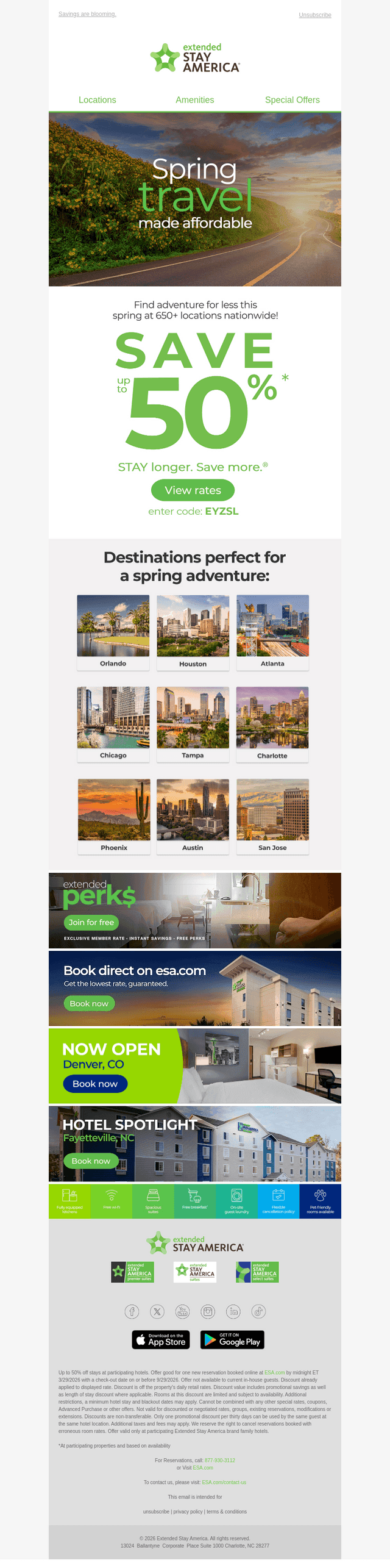 Extended Stay America email from Fri, Mar 27, 2026