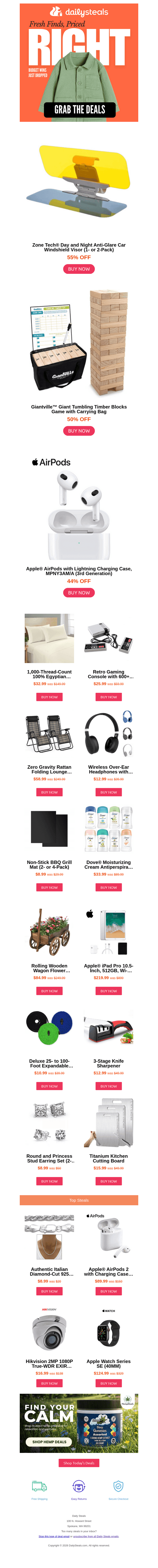 Steals worth grabbing today