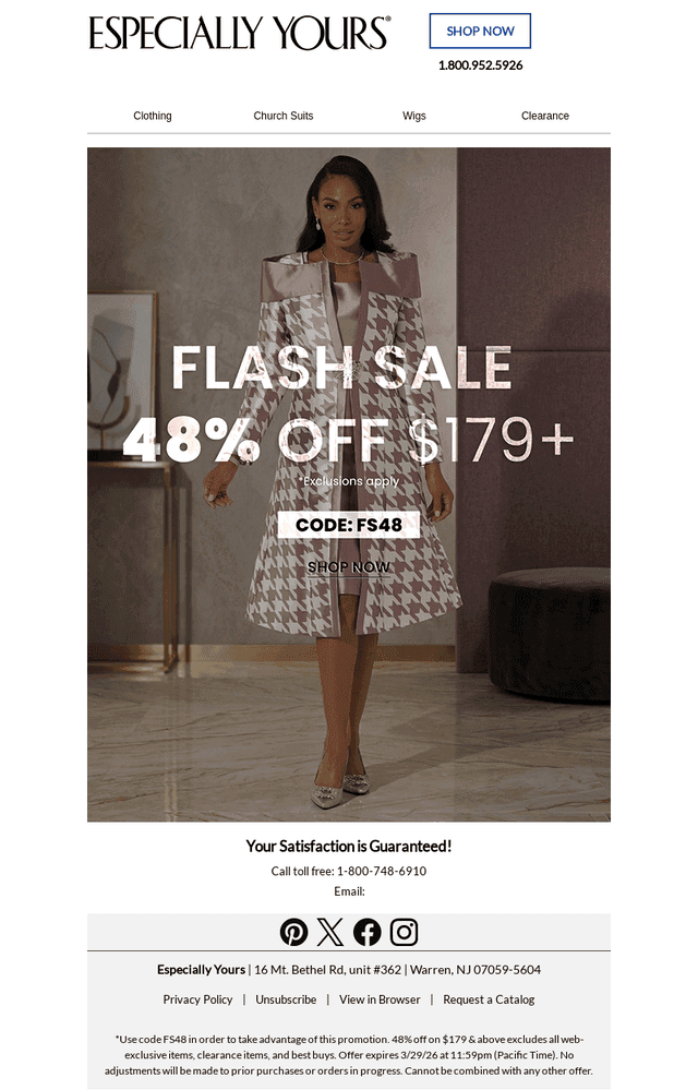 48% Off $179+ Starts Now | Code FS48