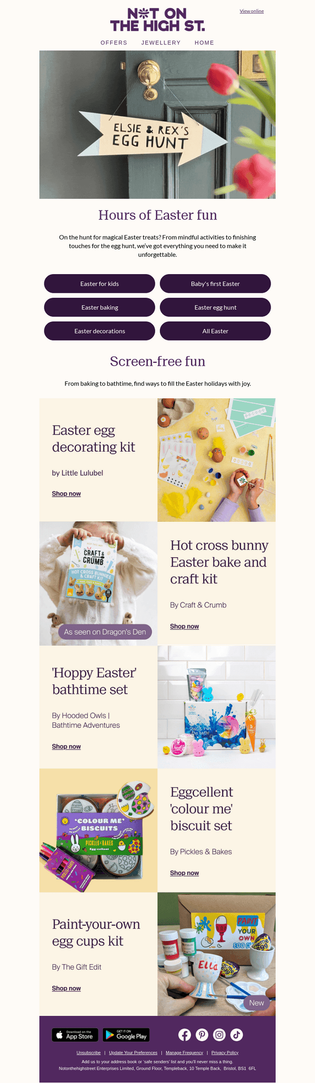 notonthehighstreet email from Sat, Mar 28, 2026