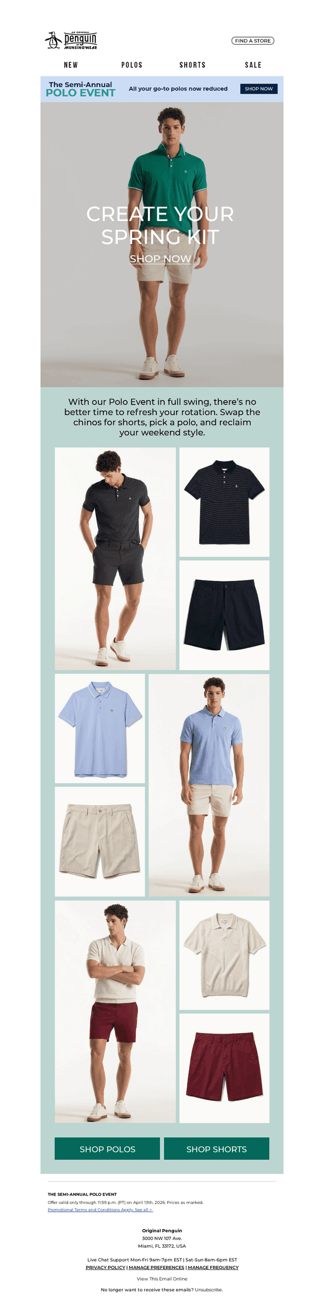 Your Spring Rotation: Polos 🤝 Shorts