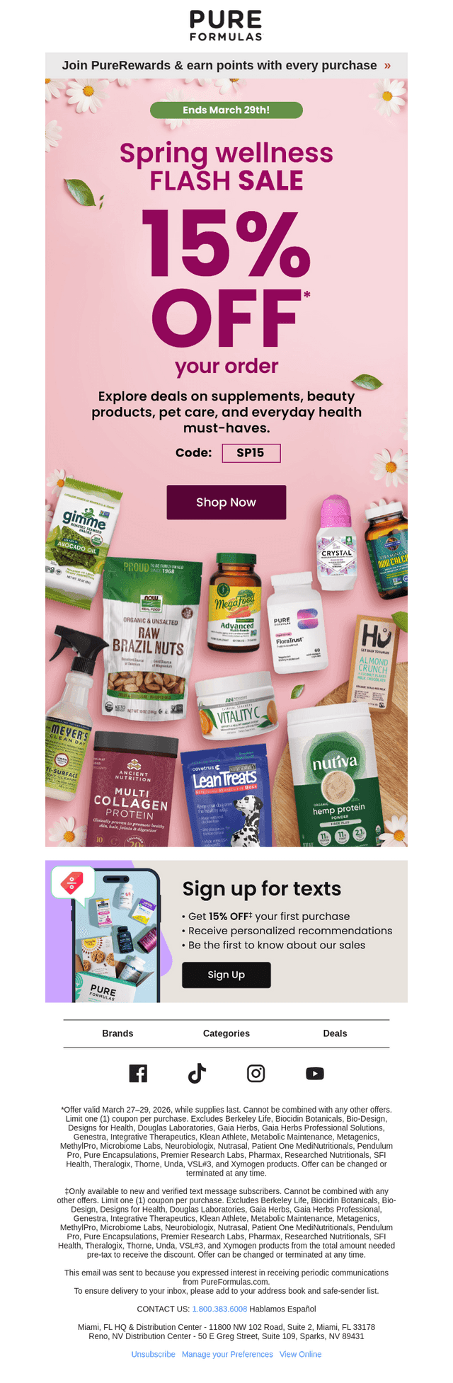 PureFormulas email from Sat, Mar 28, 2026