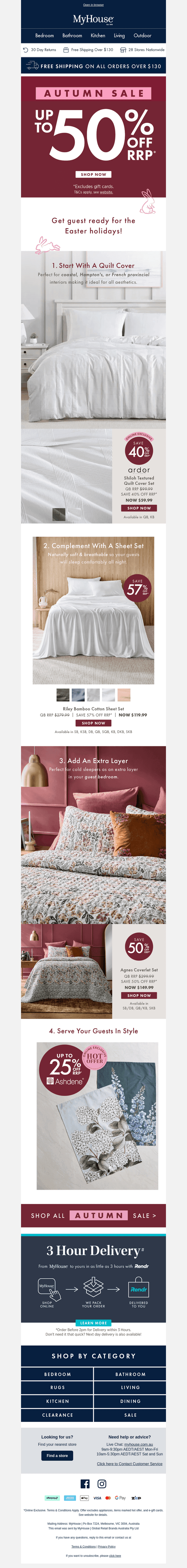 MyHouse email from Sun, Mar 29, 2026