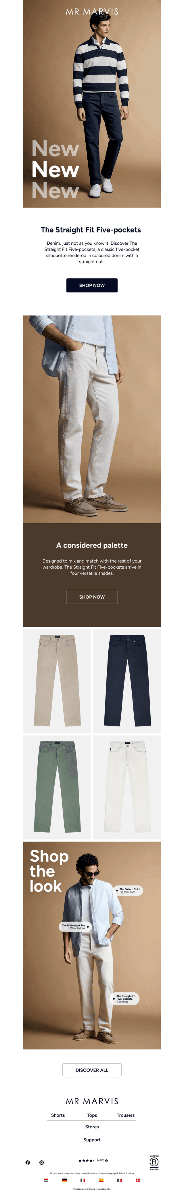 This just in: The Straight Fit Five-pockets