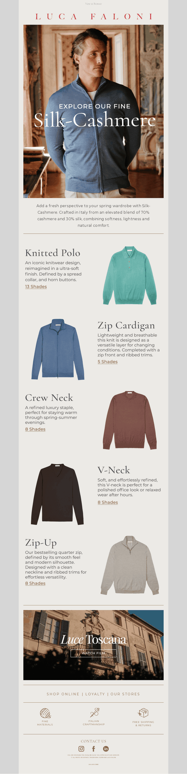 Lightweight Knitwear For Spring