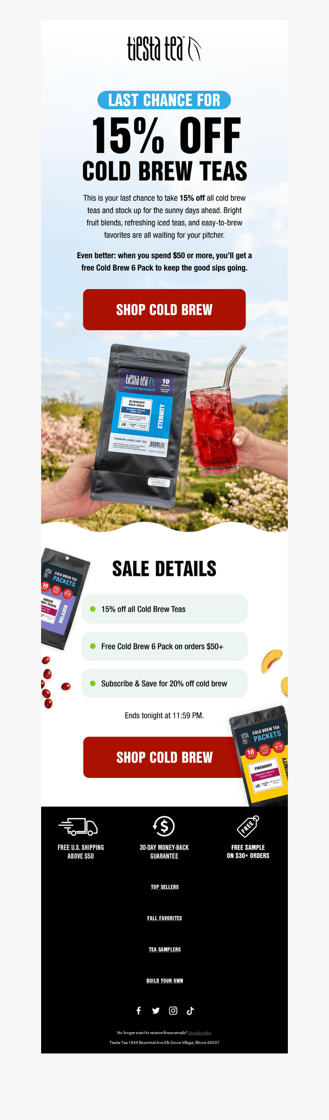 Last Chance: 15% Off Cold Brew
