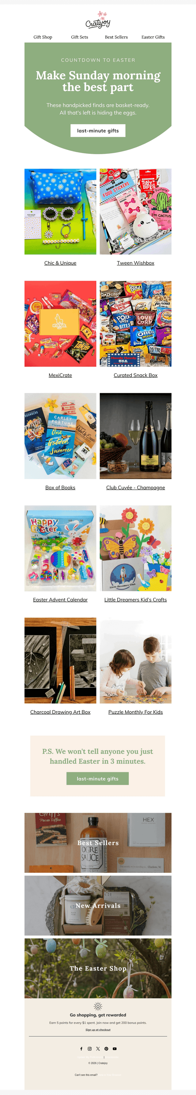 Cratejoy email from Sun, Mar 29, 2026