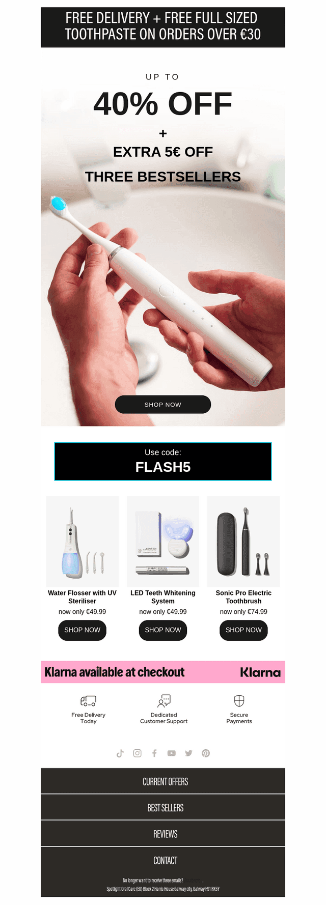 ⚡ Flash sale: Extra €5 OFF