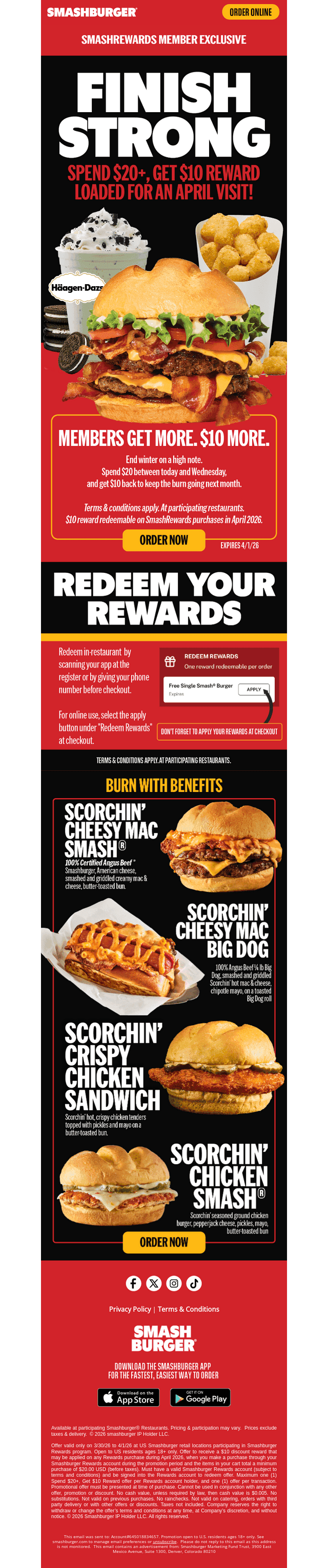 Spend $20, Get $10 Next Month