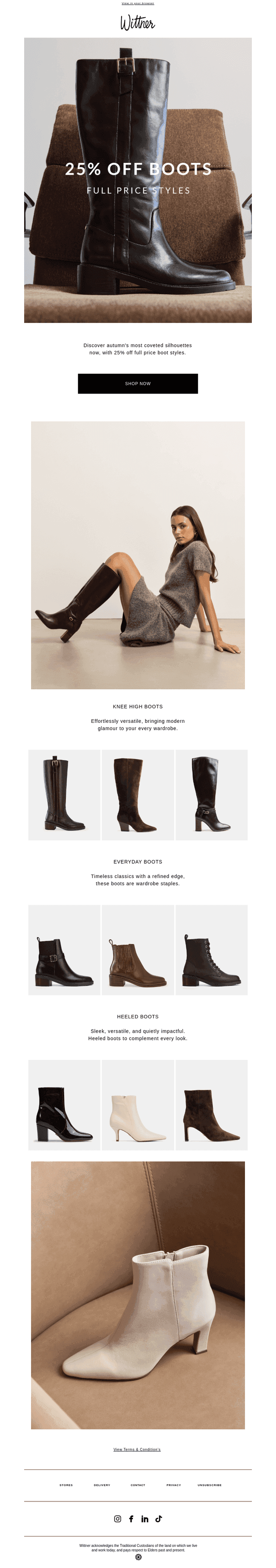 25% Off Autumn Boots