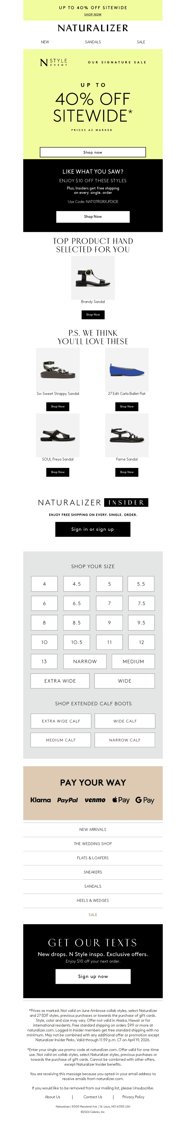 Enjoy $10 off your recently viewed styles