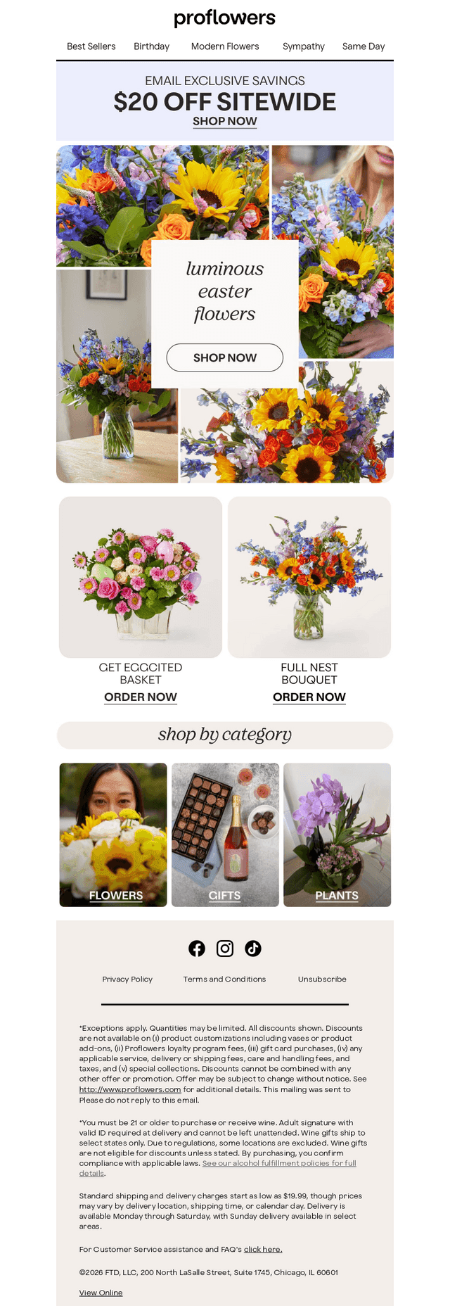 ProFlowers email from Tue, Mar 31, 2026
