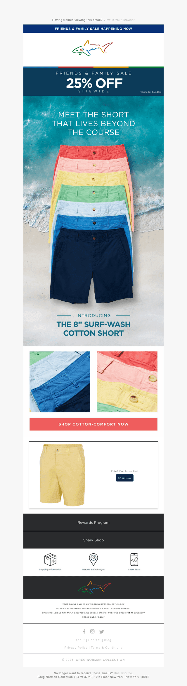NEW: 8" Surf-Wash Cotton Short