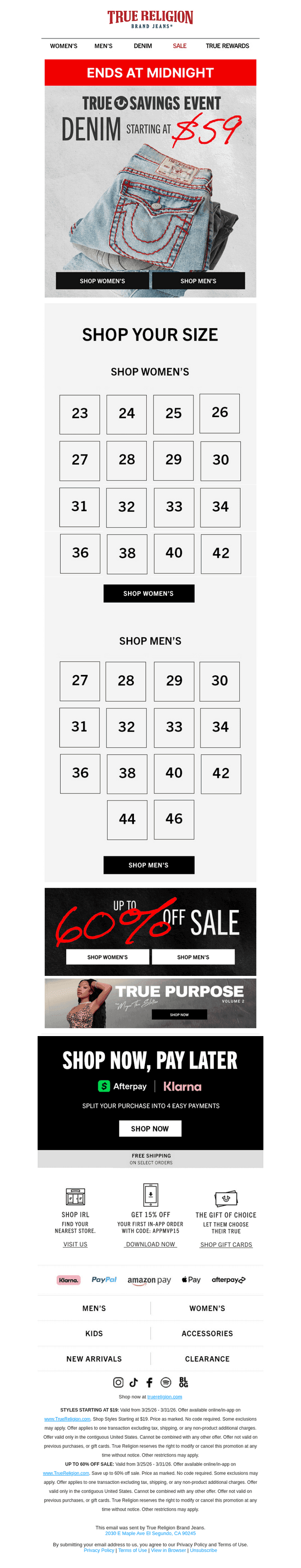 ENDS TONIGHT 🥲 $59+ denim (selling fast)