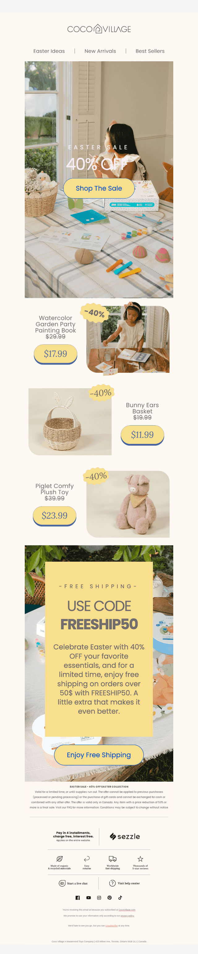 Coco Village email from Tue, Mar 31, 2026