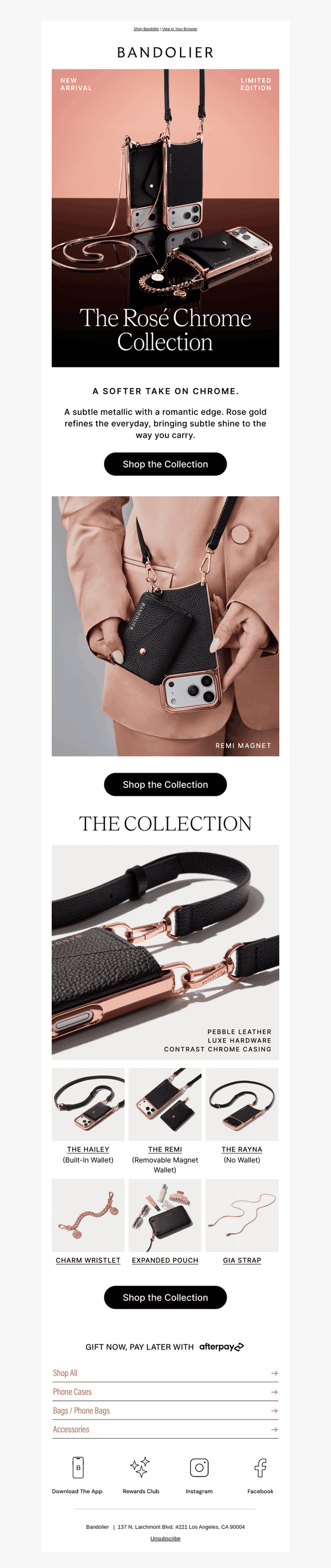 Just In: Rosé Chrome Collection