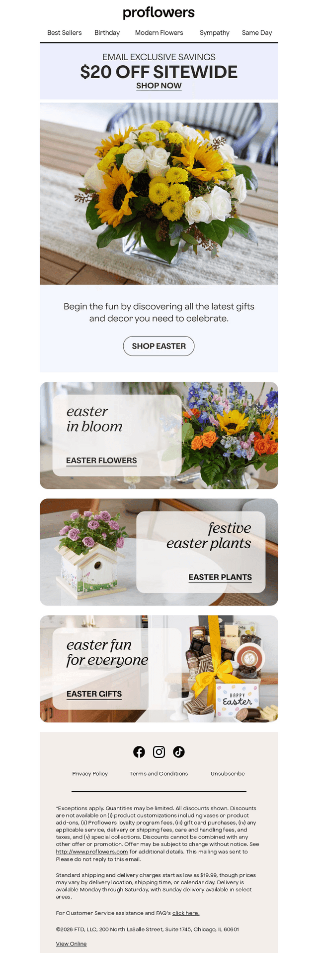 ProFlowers email from Tue, Mar 31, 2026