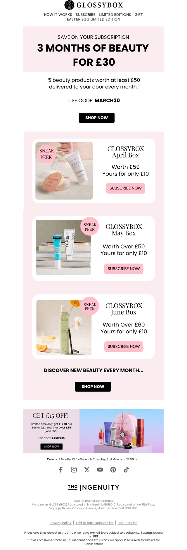 HURRY: 3 Months £30 ⚠️
