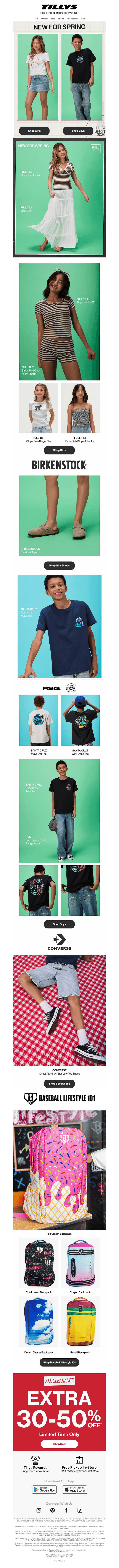 New for Spring + Extra 30-50% Off Clearance