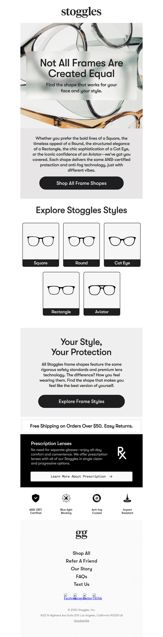 Which Stoggles frame is perfect for you?