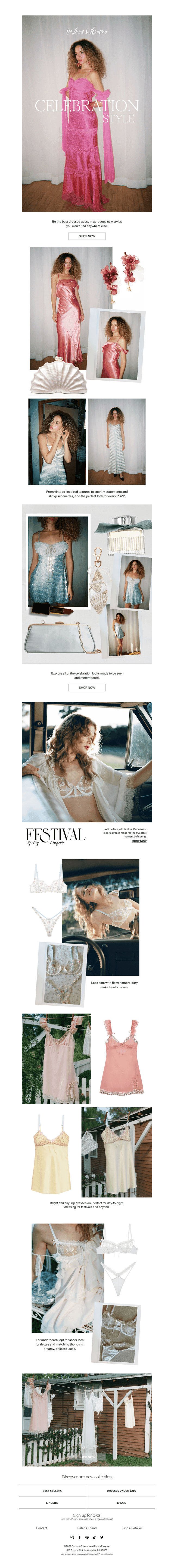 For Love & Lemons email from Tue, Mar 31, 2026