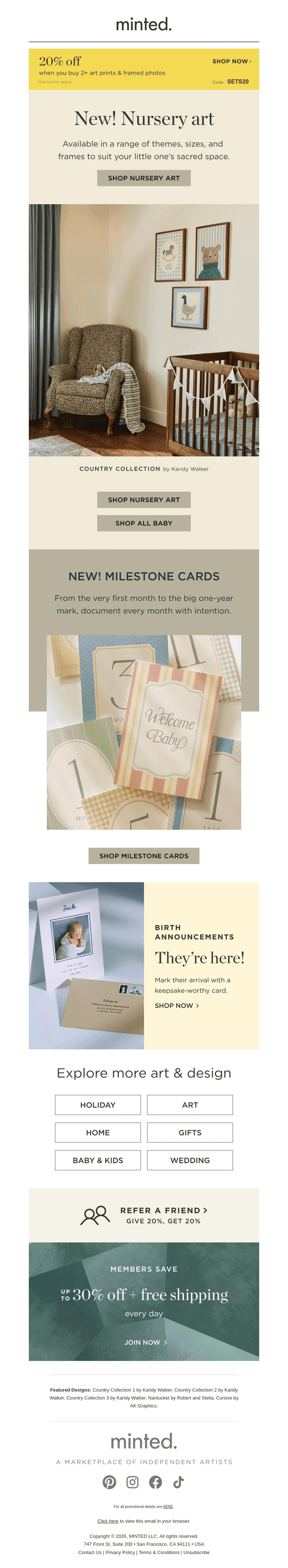 New! Nursery art