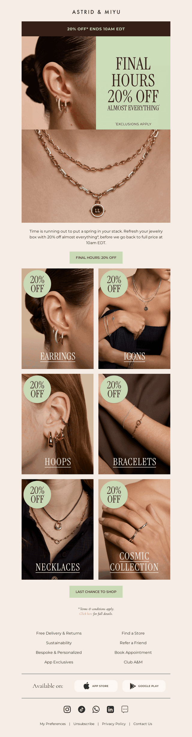 THIS IS IT: 20% off ends 10am
