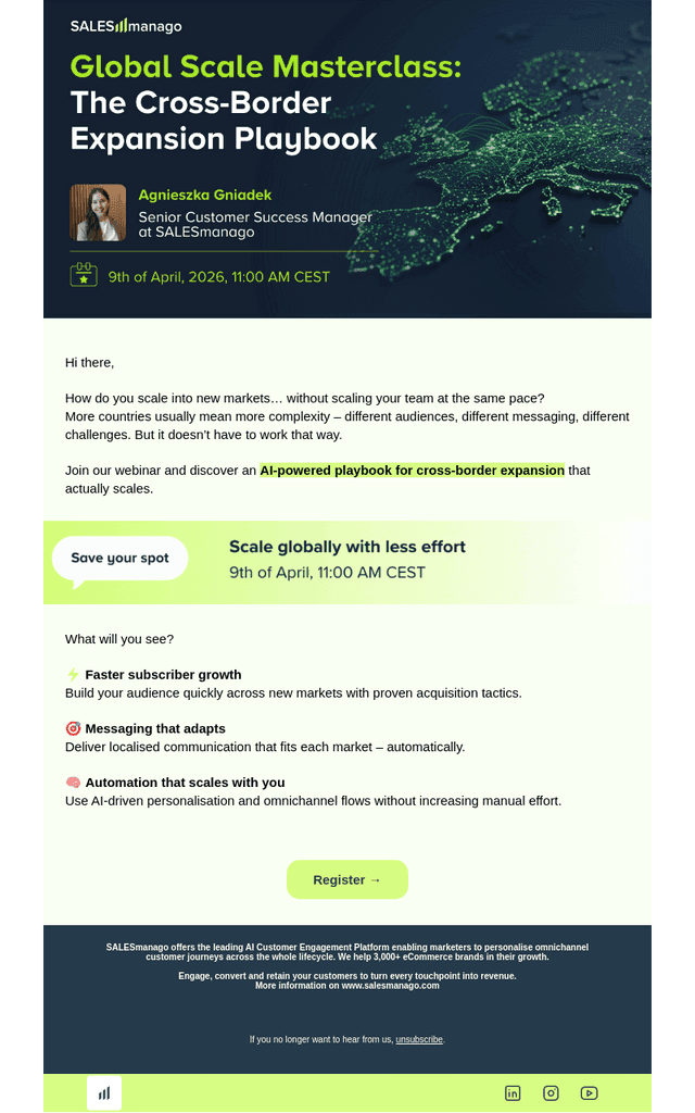SALESmanago email from Wed, Apr 1, 2026