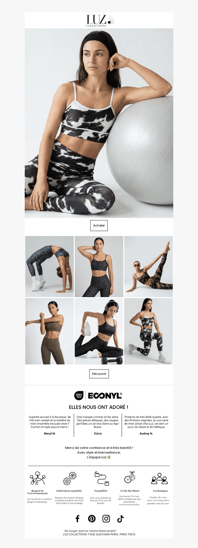 Nos coups de cœur sportswear💓