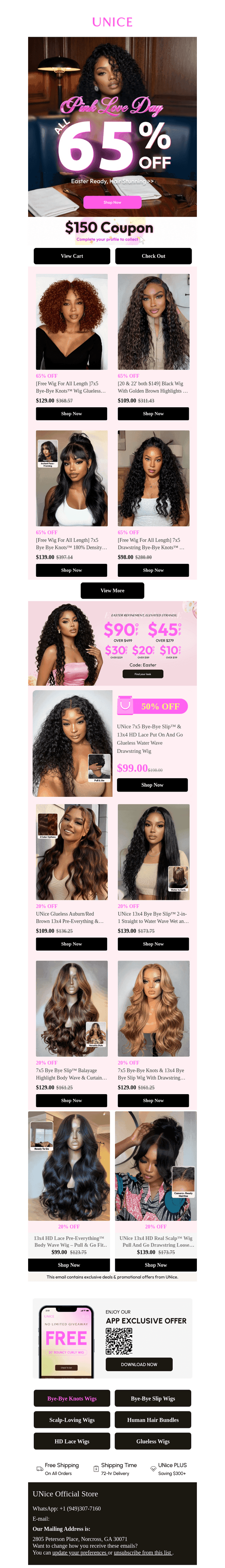 Pink Love Day Is Here 💕 65% Off Everything