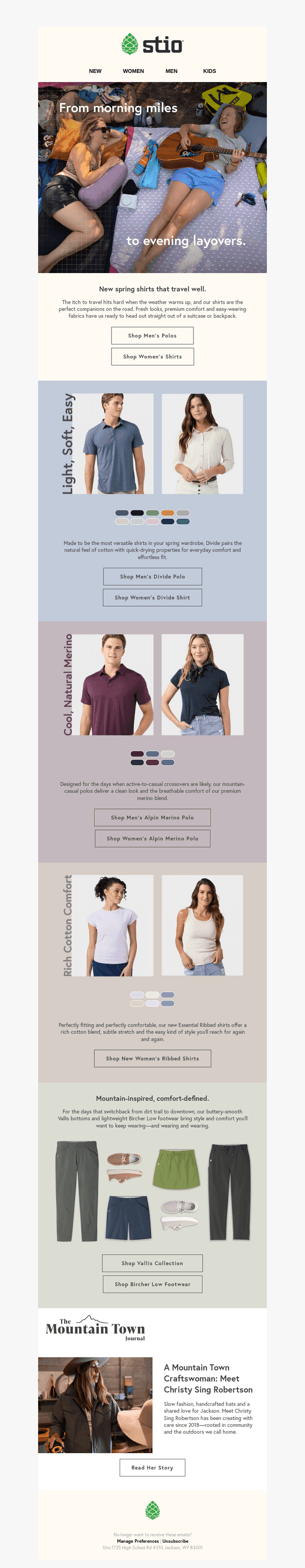 New Shirts For Spring Escapes